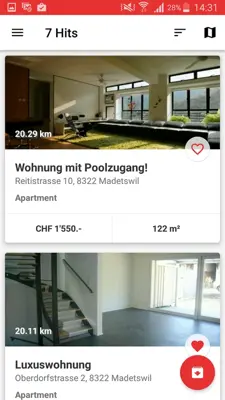 homegate.ch android App screenshot 2